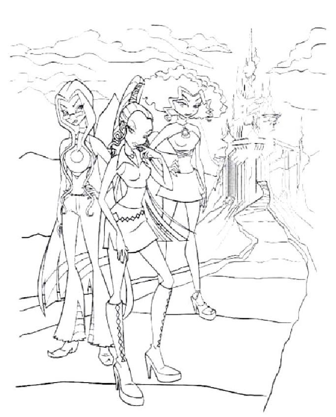 coloriage winx les chipies